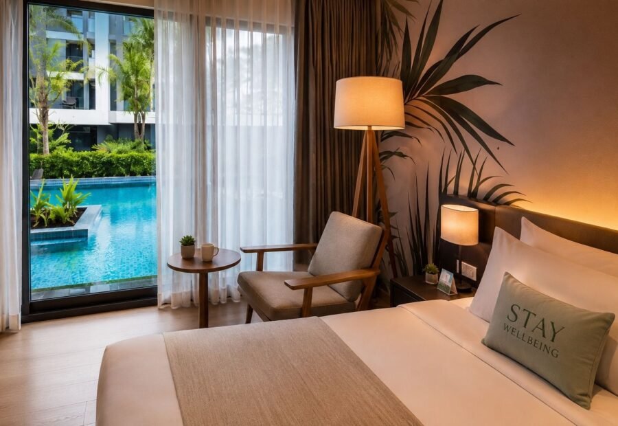 Bedroom at Stay Wellbeing & Lifestyle Resort in Phuket, Thailand