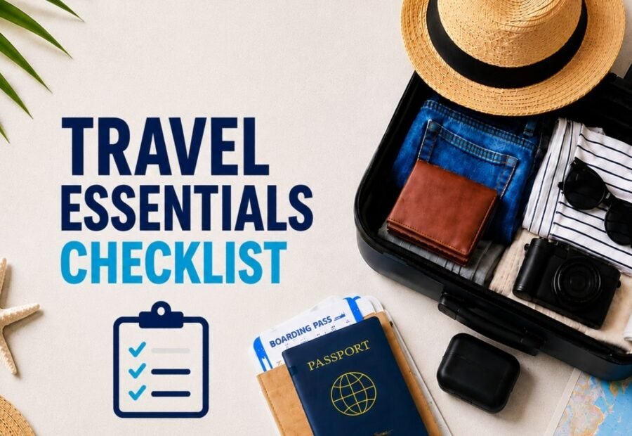 The Ultimate Travel Essentials Checklist - WANDERLUSTMUSTS travel guide