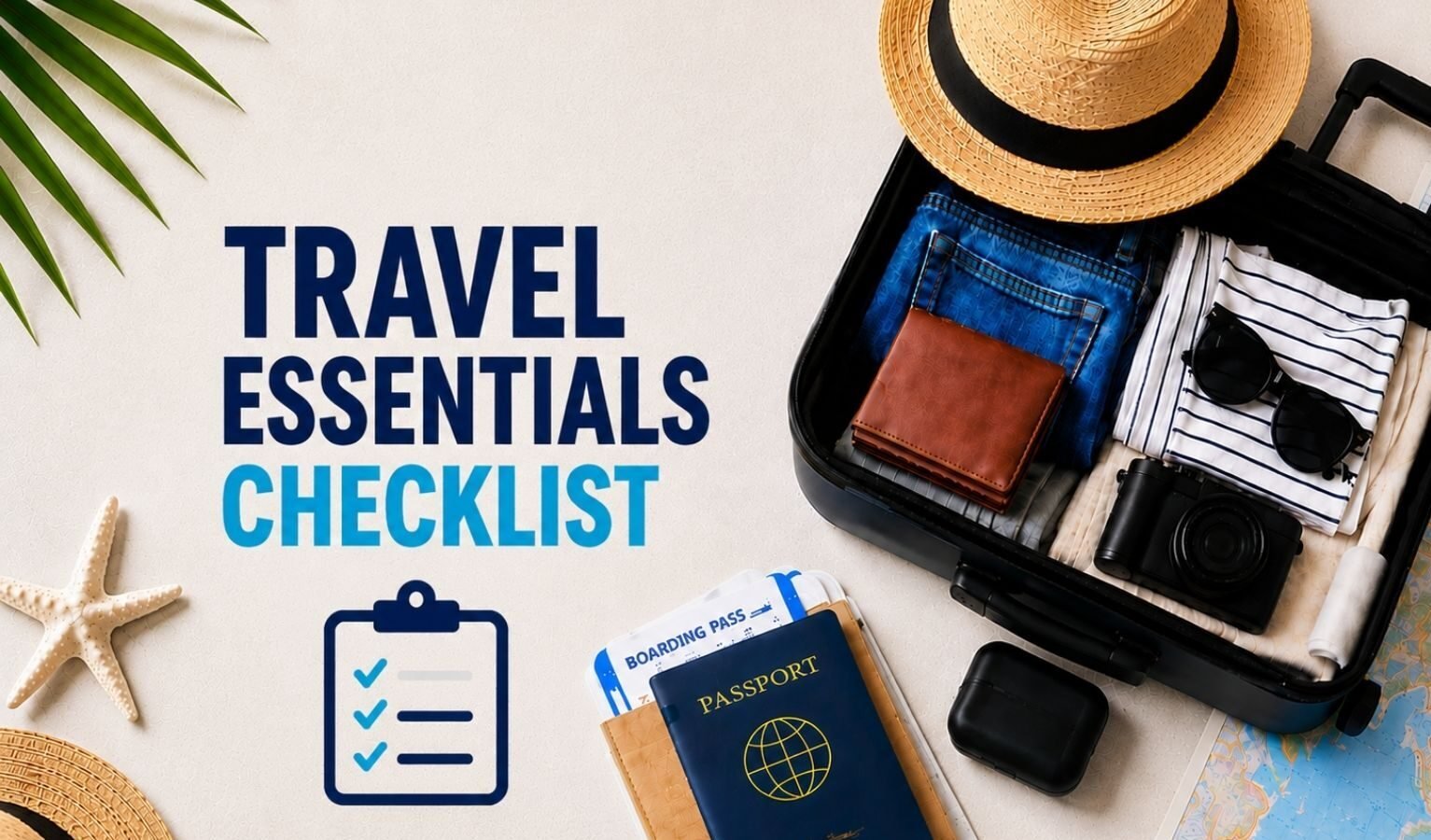 The Ultimate Travel Essentials Checklist - WANDERLUSTMUSTS travel guide