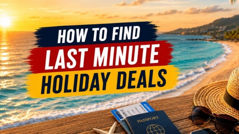 Guide to finding last-minute holiday deals yourself