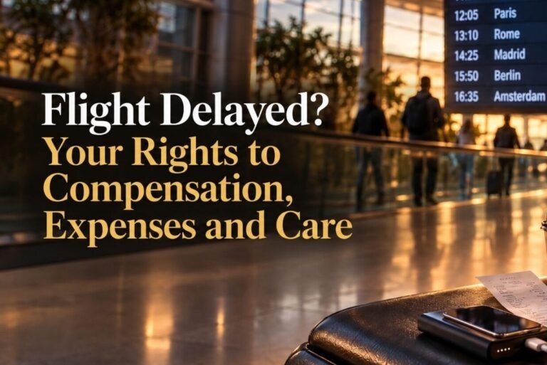 Flight delay rights to compensation, expenses and care