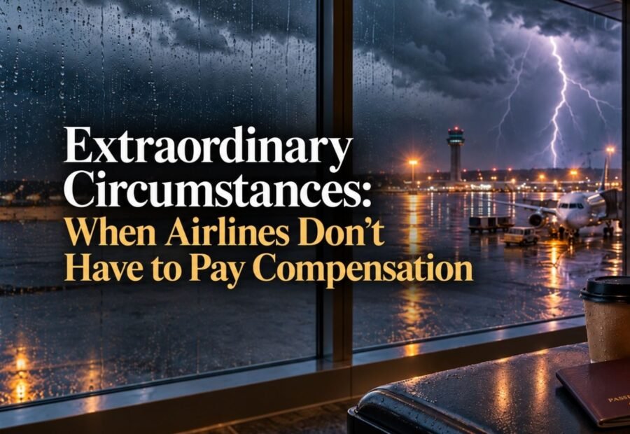 Extraordinary circumstances when airlines don't have to pay compensation
